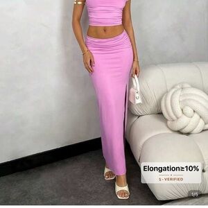 SHEIN Vibrant Pink Maxi Skirt